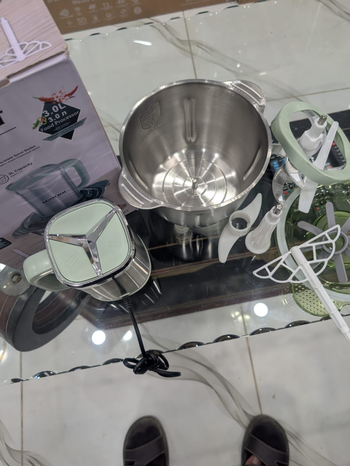 SilverCrest 4-in-1 Heavy Duty Electric Food Chopper & Meat Grinder - 3L (SC-3301)